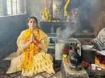 Sara Ali Khan is often spotted at temples across India and keeps sharing pictures and videos of her spiritual journey. (All pics: X/ Vertigo_Warrior)