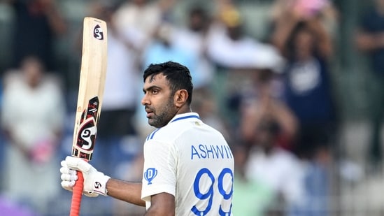 Ashwin slammed an unbeaten knock of 102* runs off 112 balls, taking India to 339/6 in 80 overs.