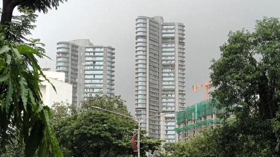  Mumbai real estate market reported a 10% fall in total number of property registrations at 3,400 during Ganesh festival 2024 compared 3,700 during Ganesh festival 2023, according to Maharashtra IGR data collated by Knight Frank India, a real estate consultancy firm. (Picture for representational purposes)(Mehul R Thakkar/HT)