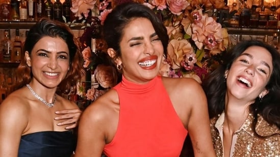 Latest entertainment news on September 25, 2024: Priyanka Chopra posed with Samantha Ruth Prabhu and Matilda De Angelis at an event.